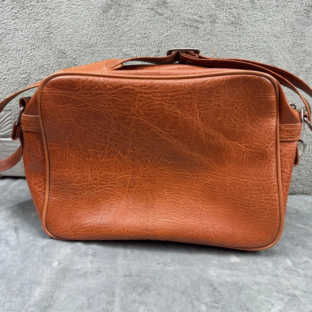 World Traveler Shoulder Bag Unisex‎ OS Brown Excellent Vintage Retro Flight Bag
